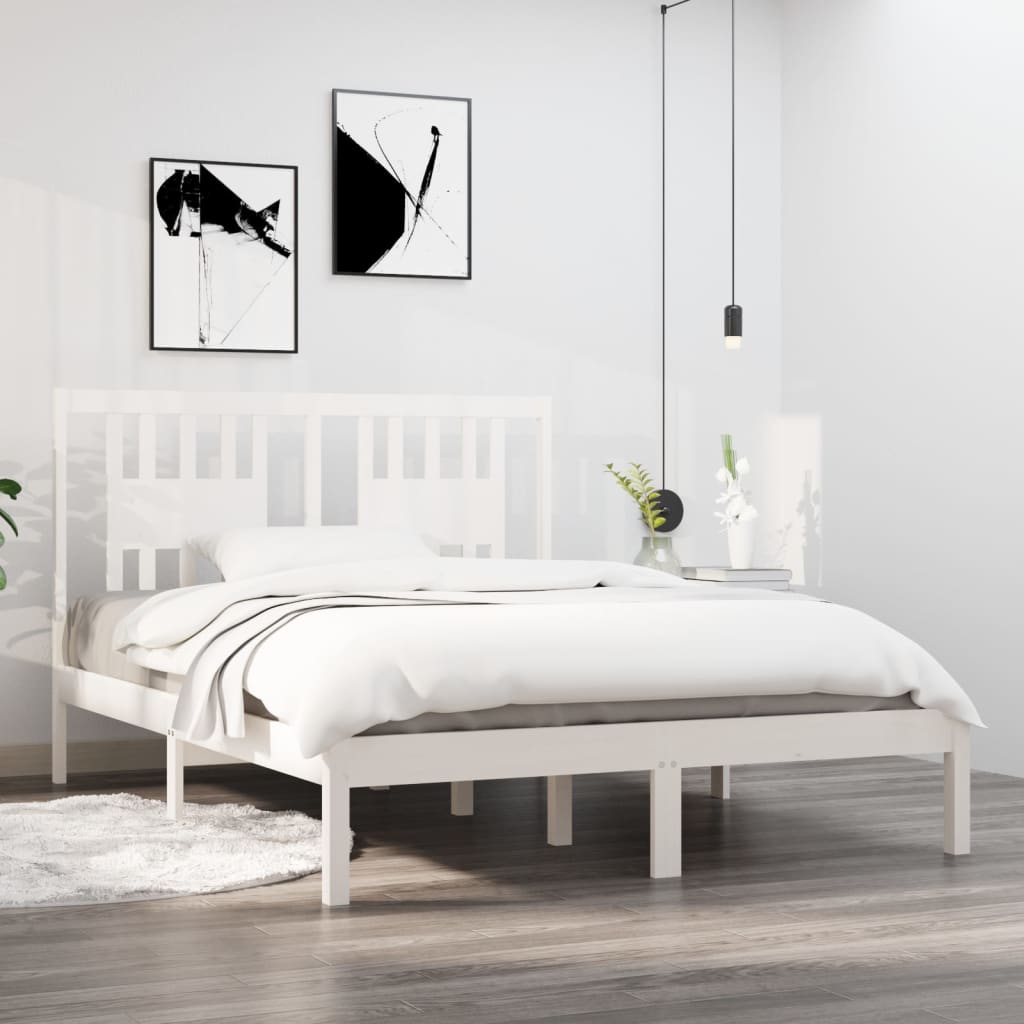 3104083 Bed Frame Without Mattress Solid Wood (810037+818690)