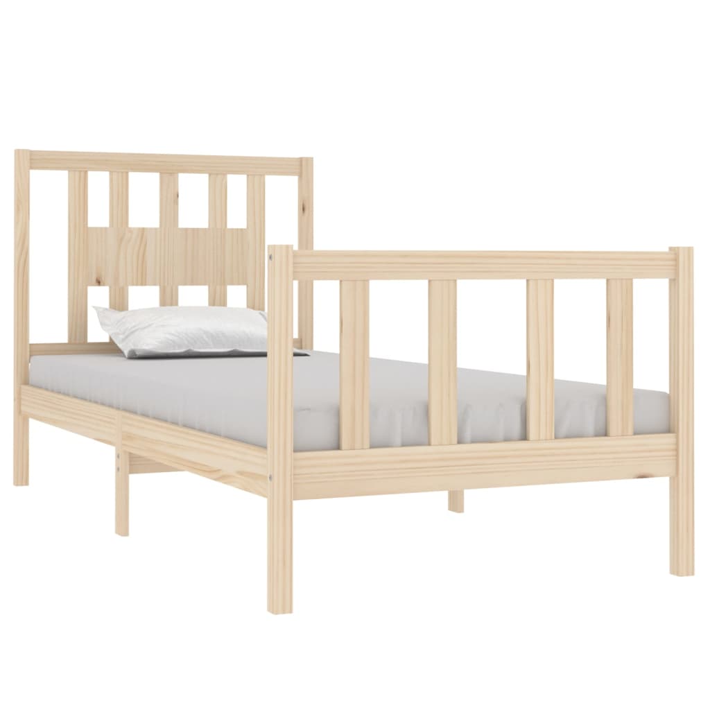 Bed Frame Without Mattress Solid Wood Single Single