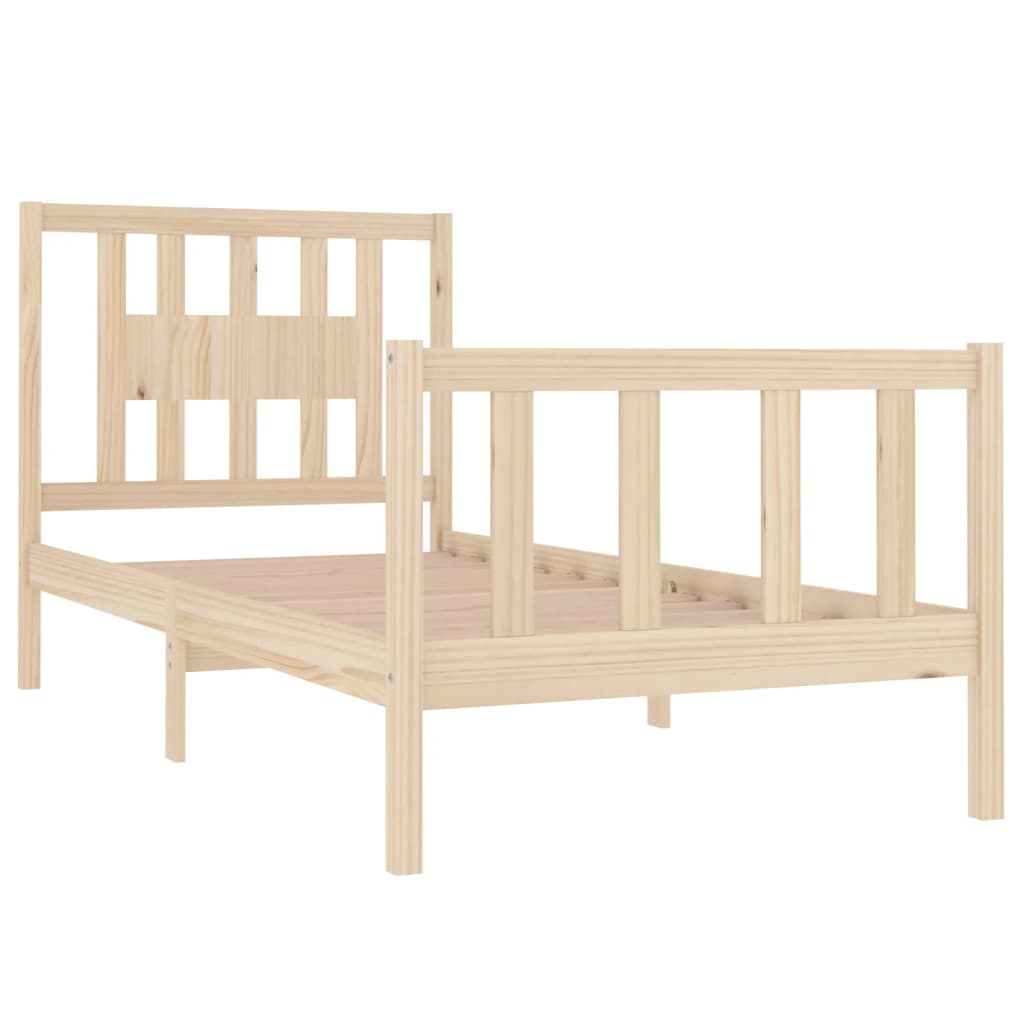 Bed Frame Without Mattress Solid Wood Single Single