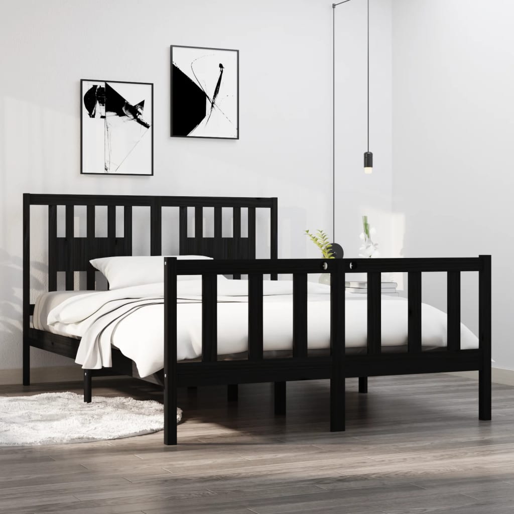 Bed Frame Without Mattress Solid Wood Single Single