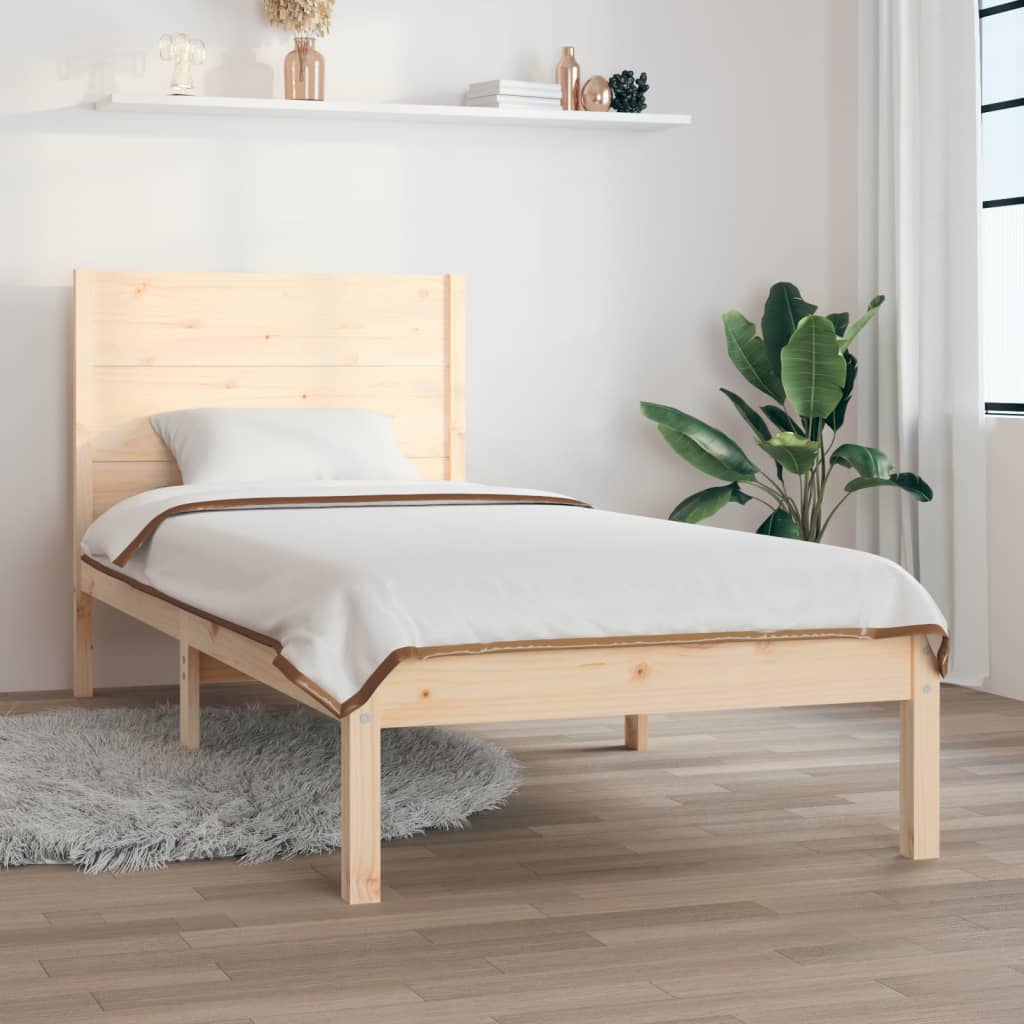 Bed Frame Without Mattress Solid Wood Pine