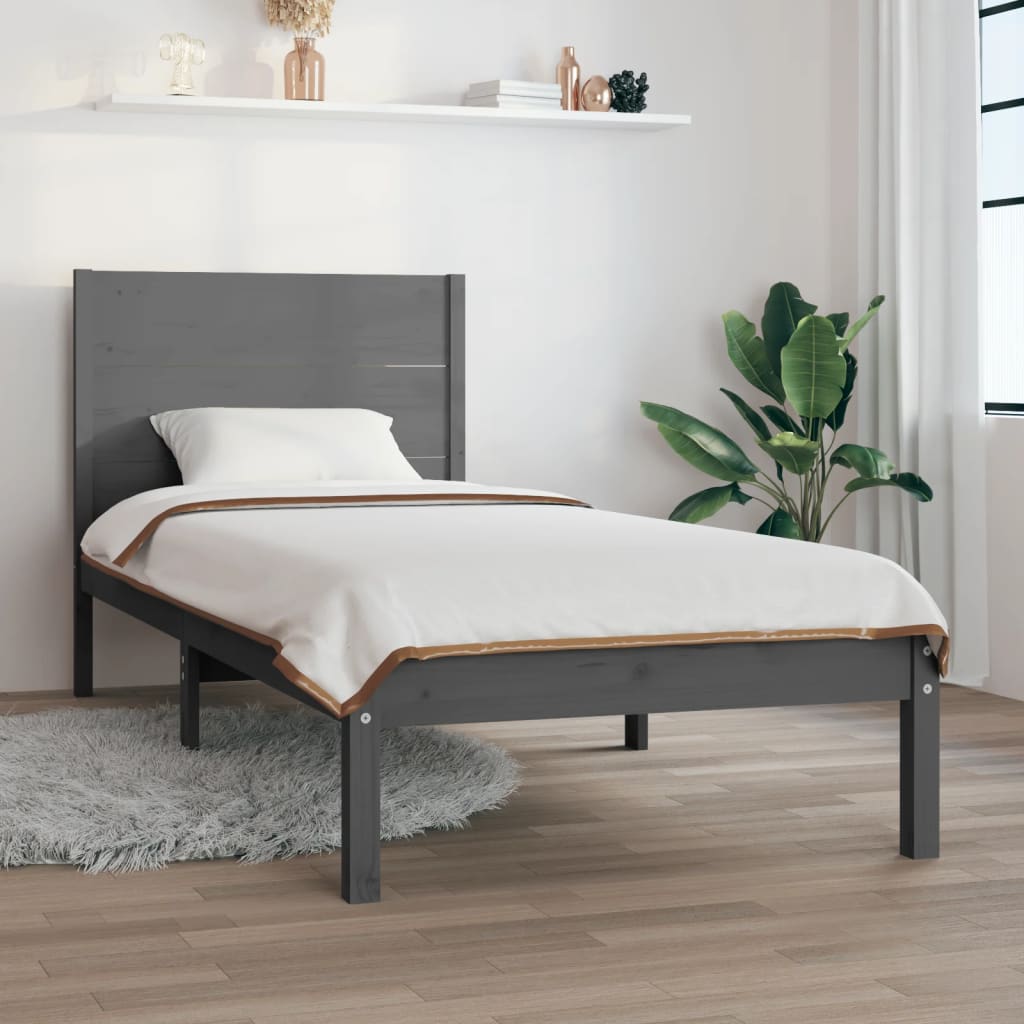 Bed Frame Without Mattress Solid Wood Pine
