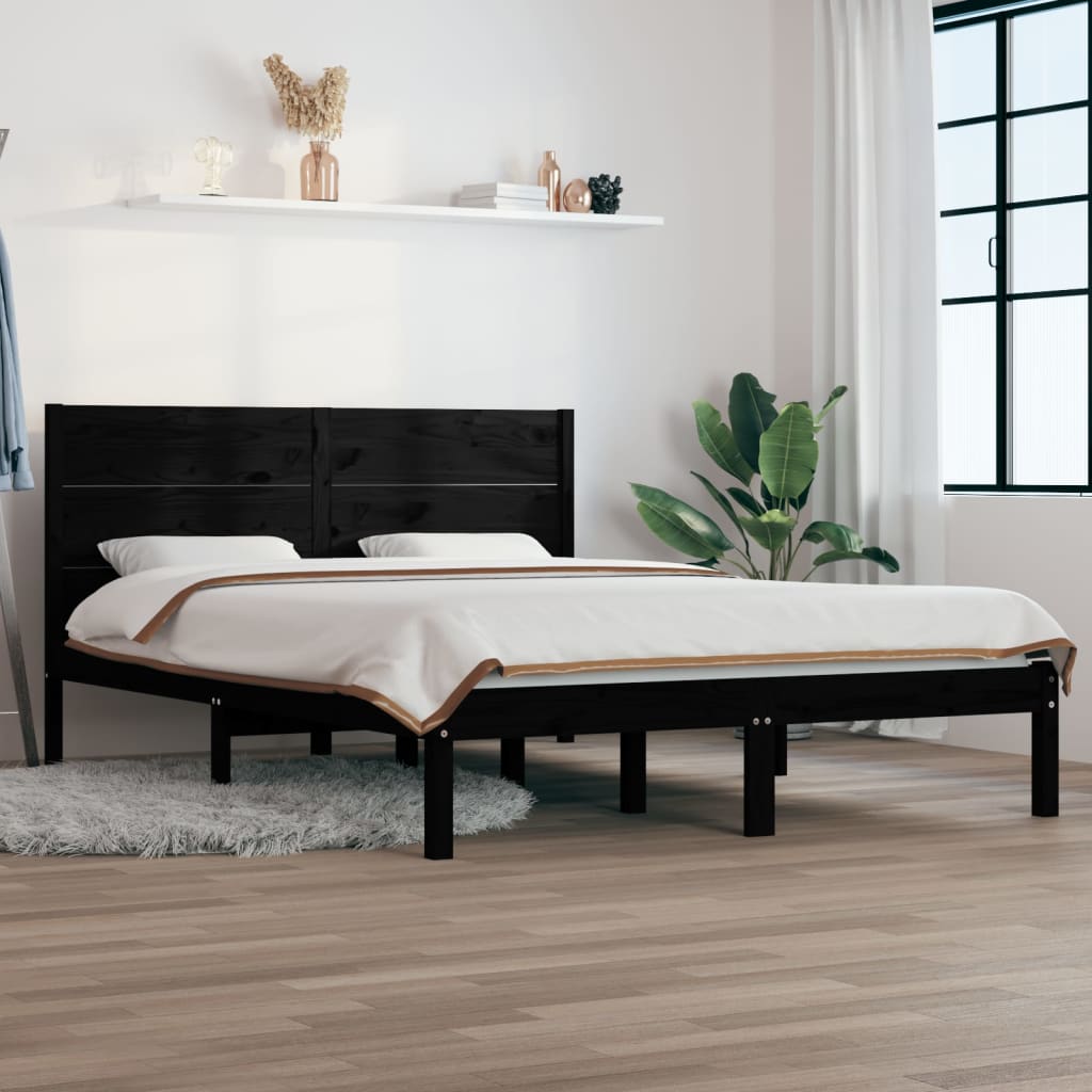 Bed Frame Without Mattress Solid Wood Pine