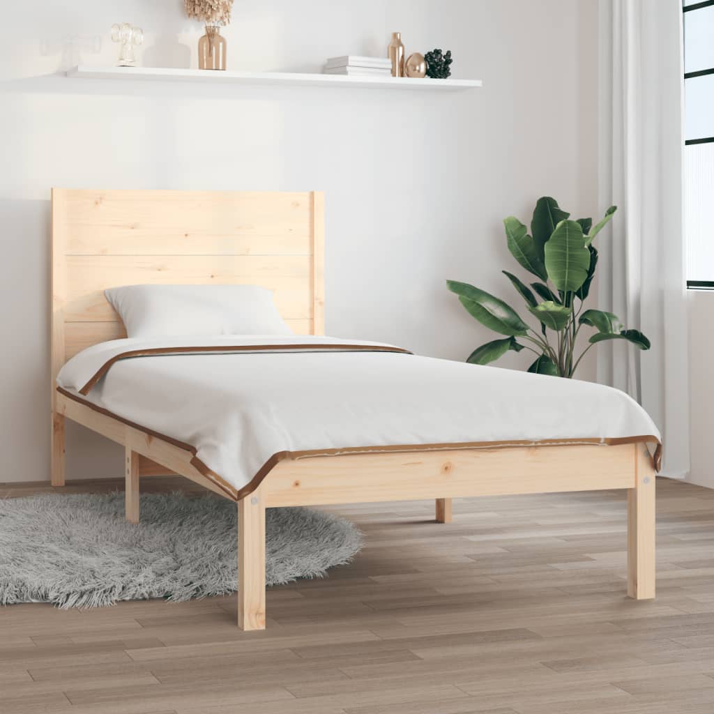 Bed Frame Without Mattress Solid Wood Pine