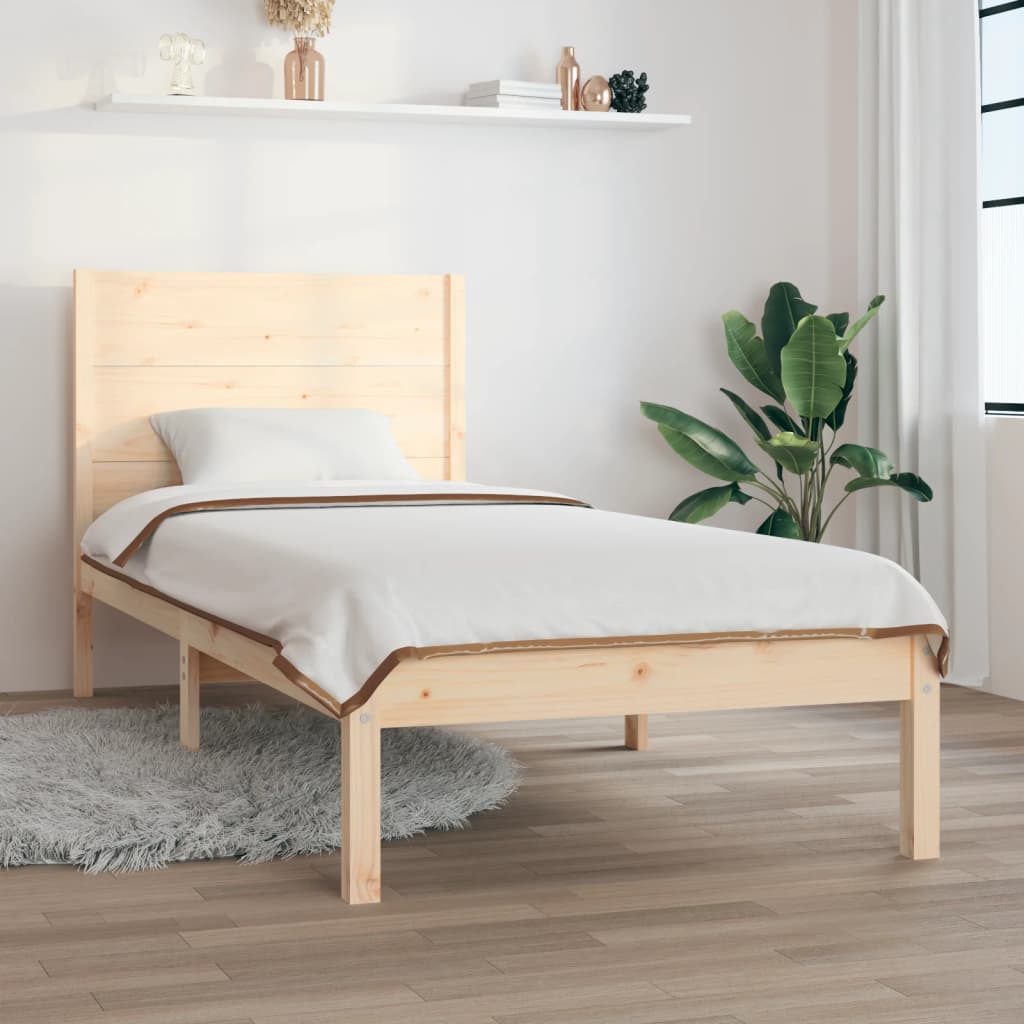 Bed Frame Without Mattress Solid Wood Pine