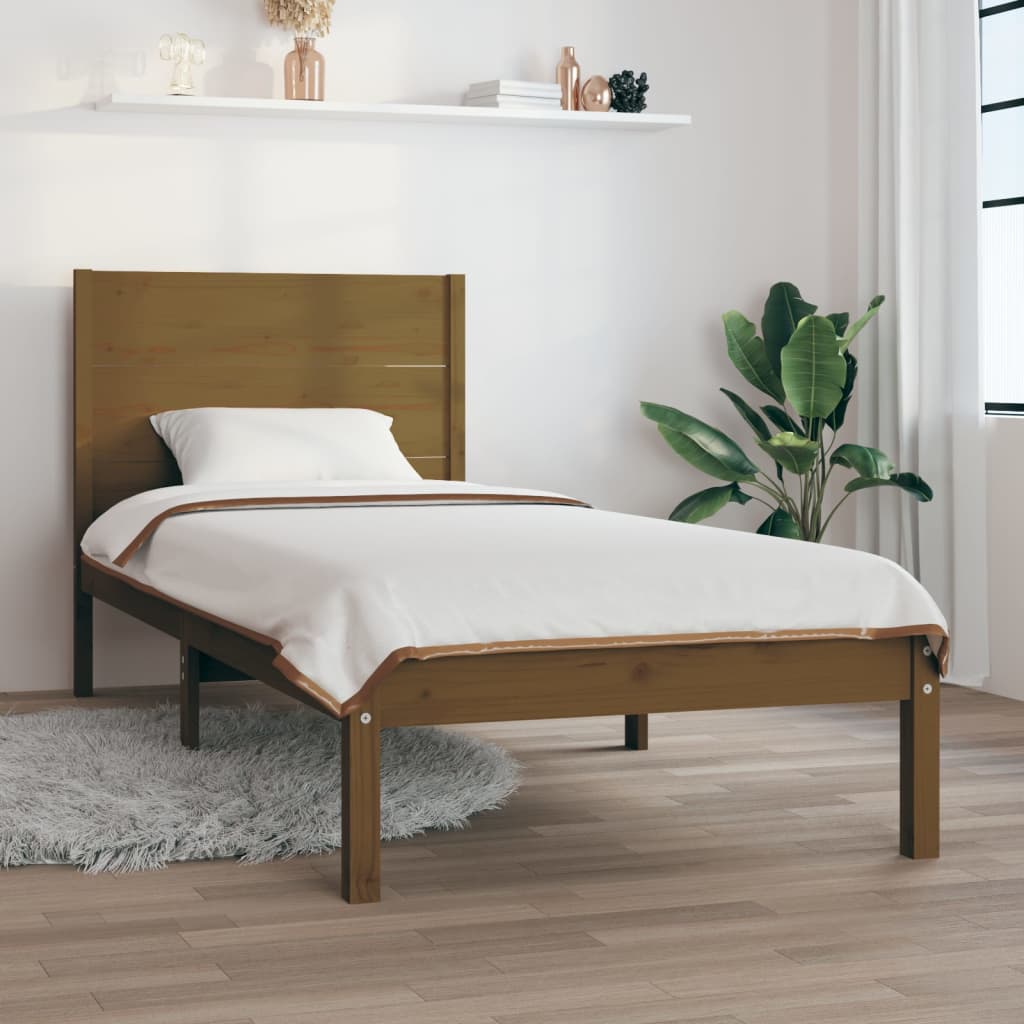 Bed Frame Without Mattress Solid Wood Pine
