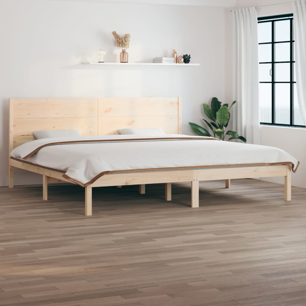 Bed Frame Without Mattress Solid Wood Pine