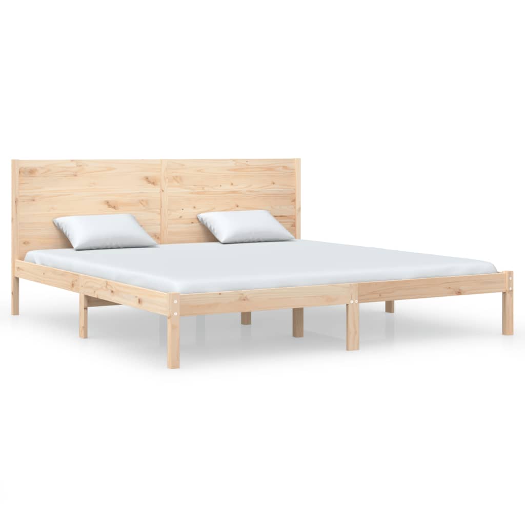 Bed Frame Without Mattress Solid Wood Pine