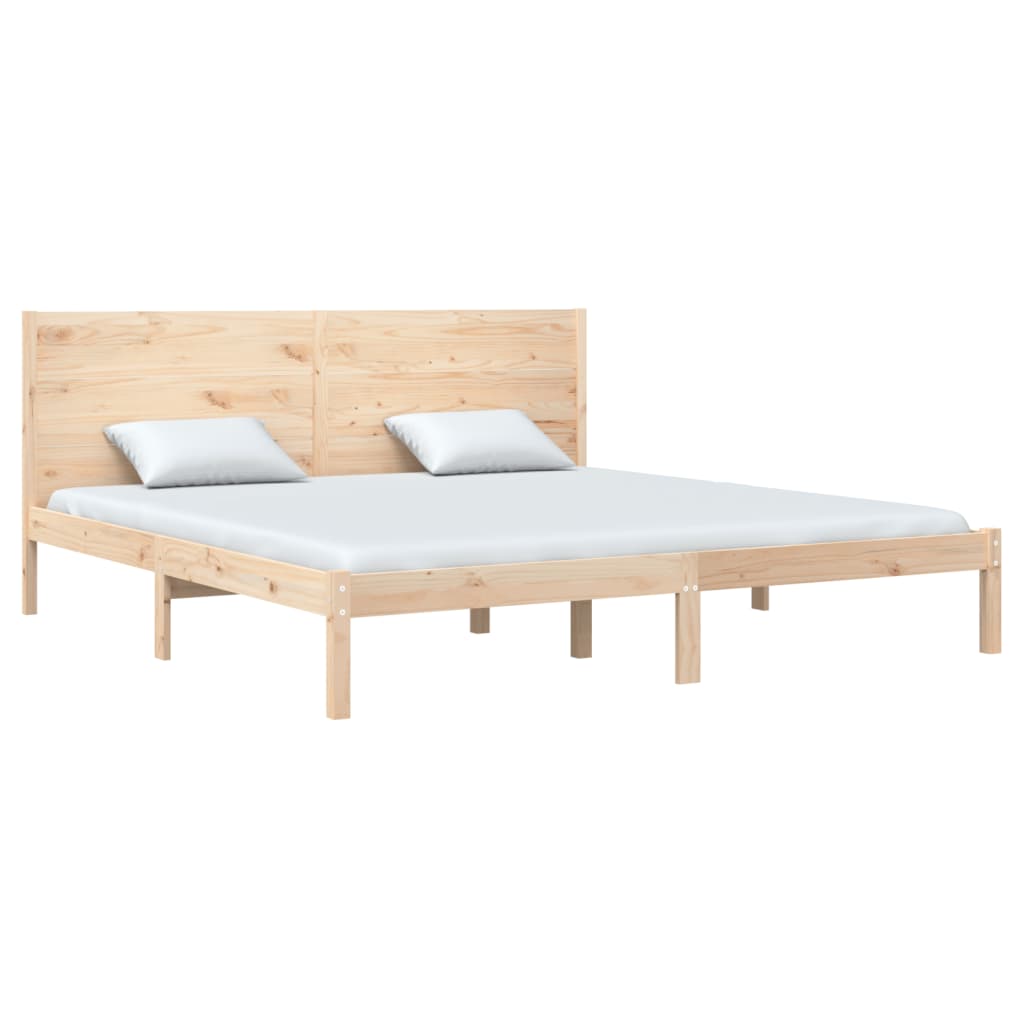 Bed Frame Without Mattress Solid Wood Pine