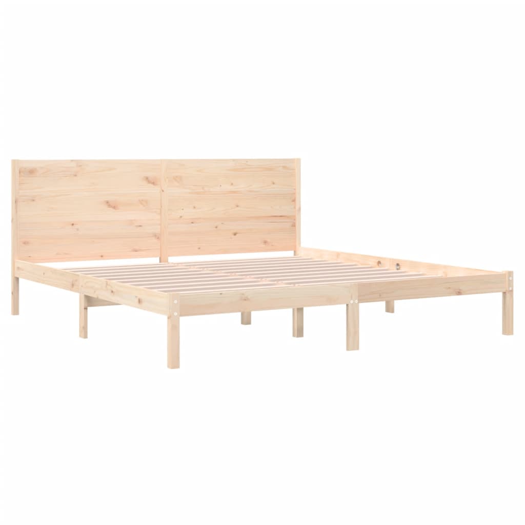 Bed Frame Without Mattress Solid Wood Pine