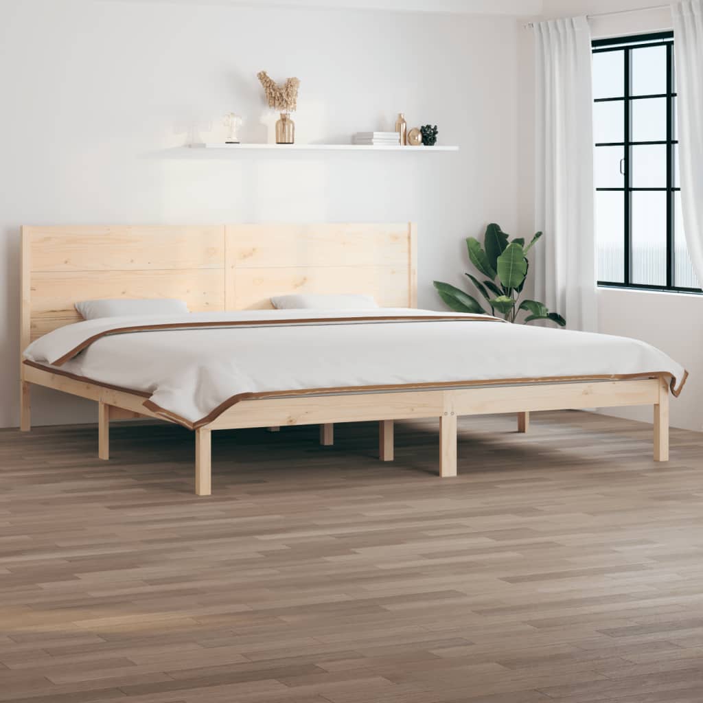 Bed Frame Without Mattress Solid Wood Pine