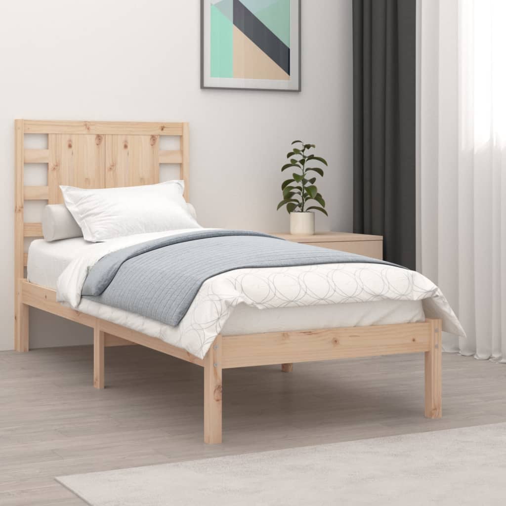 Bed Frame Without Mattress Single Solid Wood