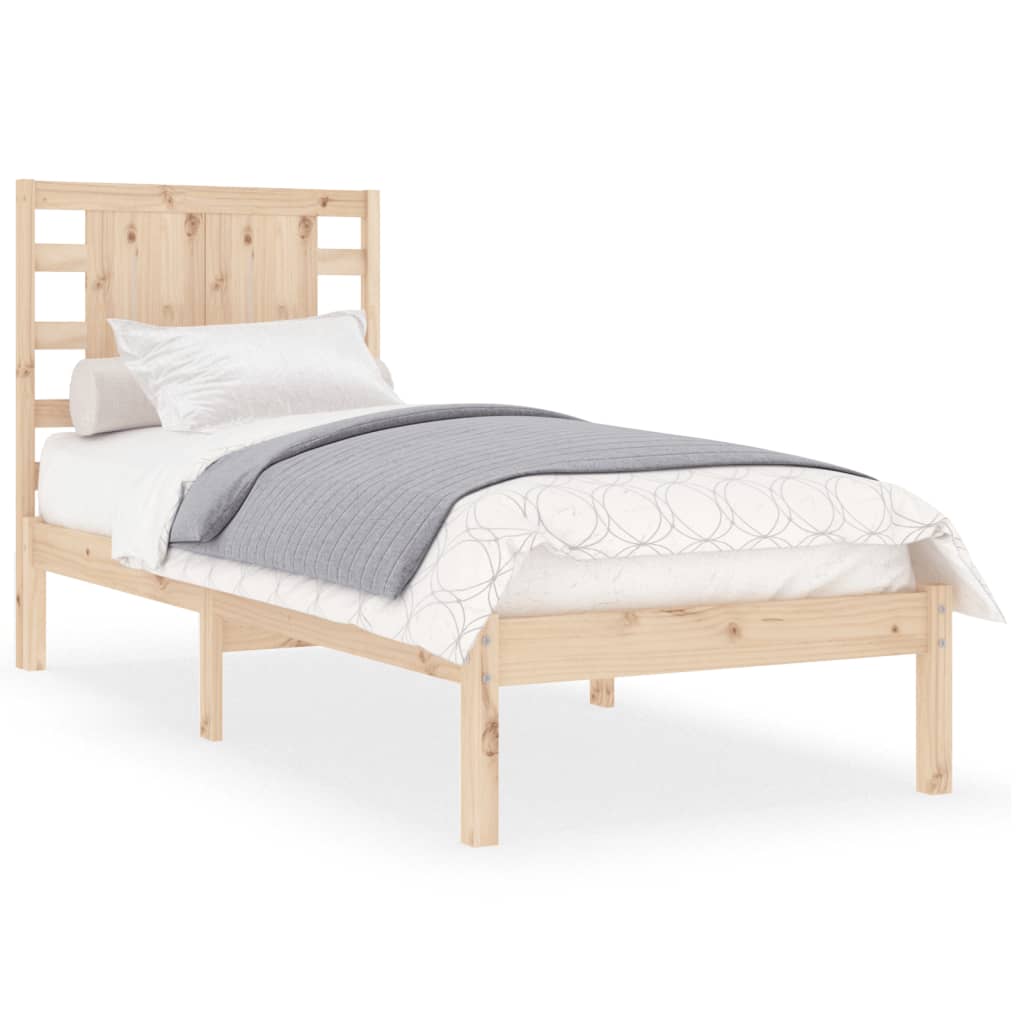 Bed Frame Without Mattress Single Solid Wood