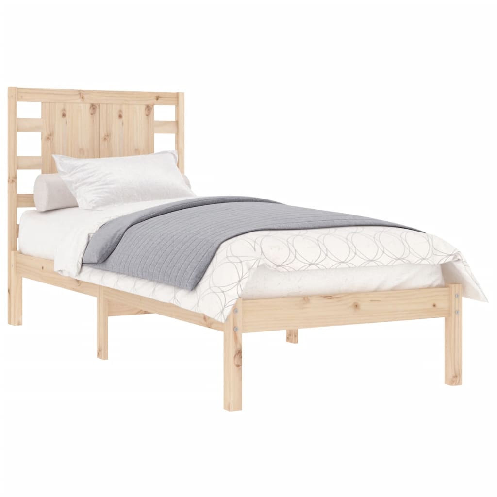Bed Frame Without Mattress Single Solid Wood