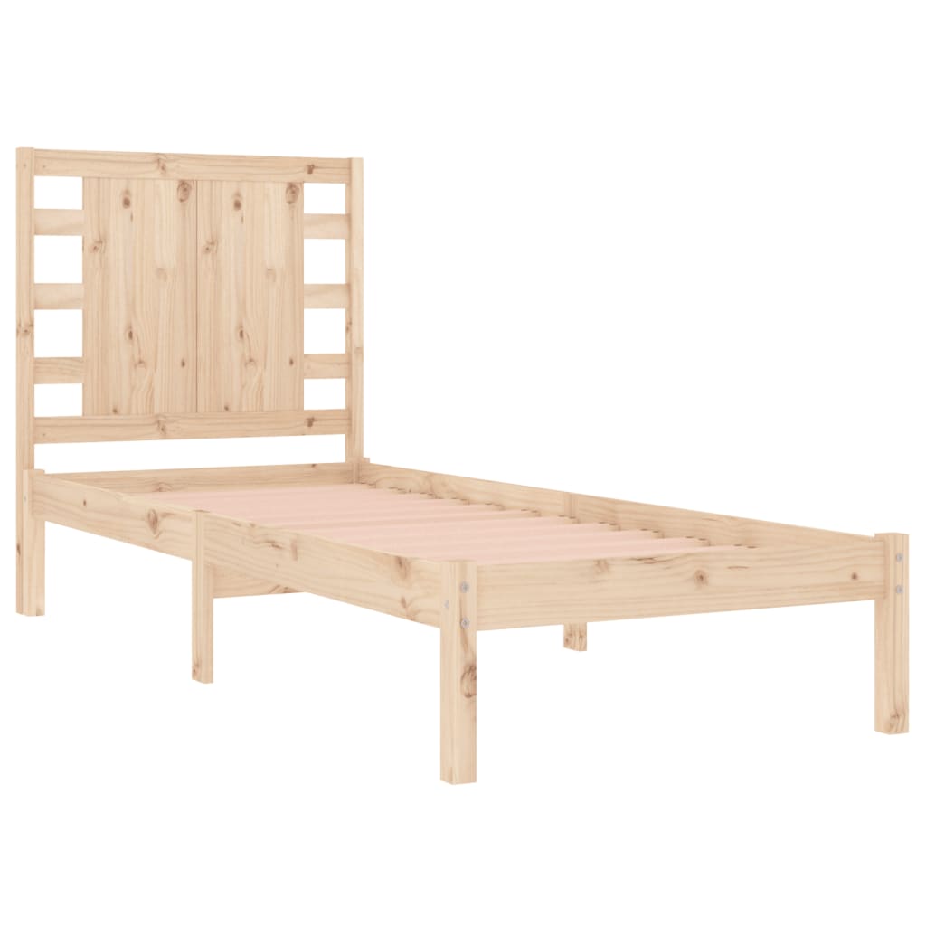 Bed Frame Without Mattress Single Solid Wood