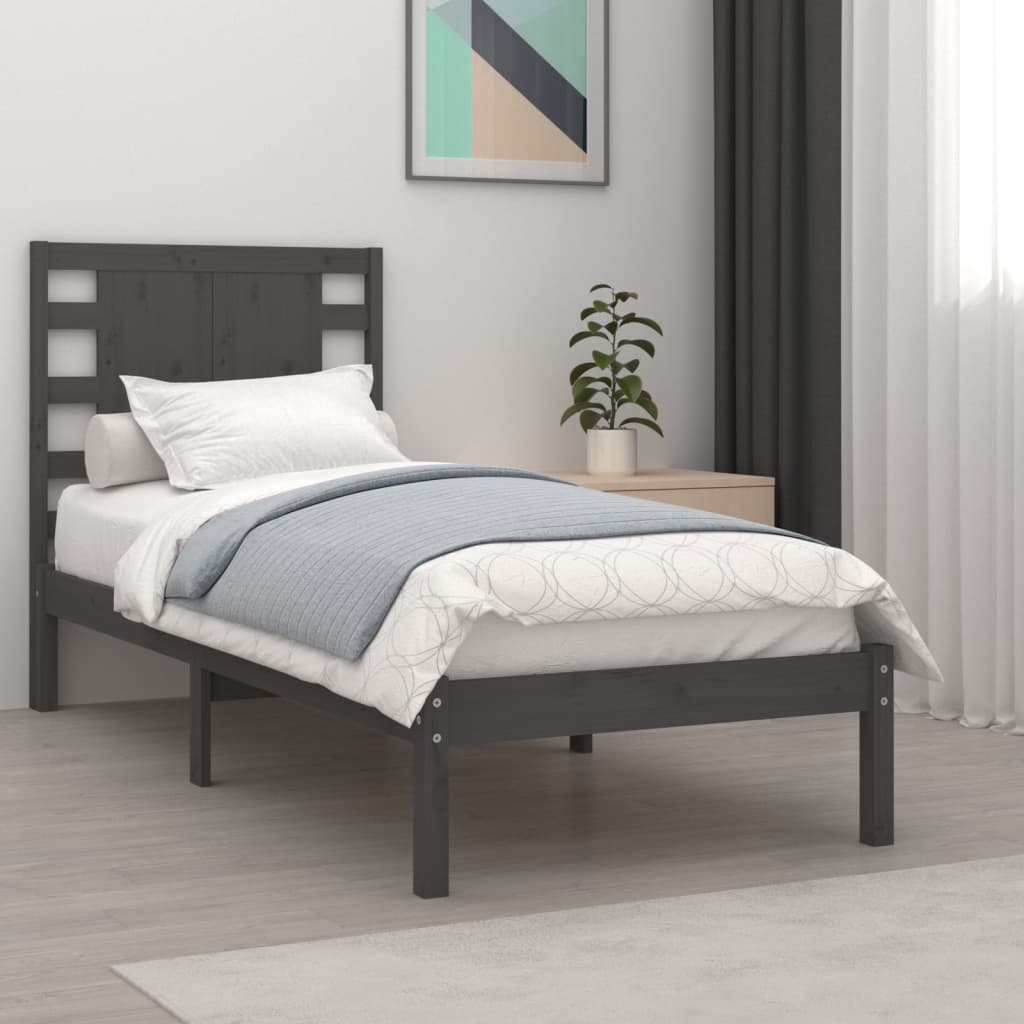 Bed Frame Without Mattress Single Solid Wood