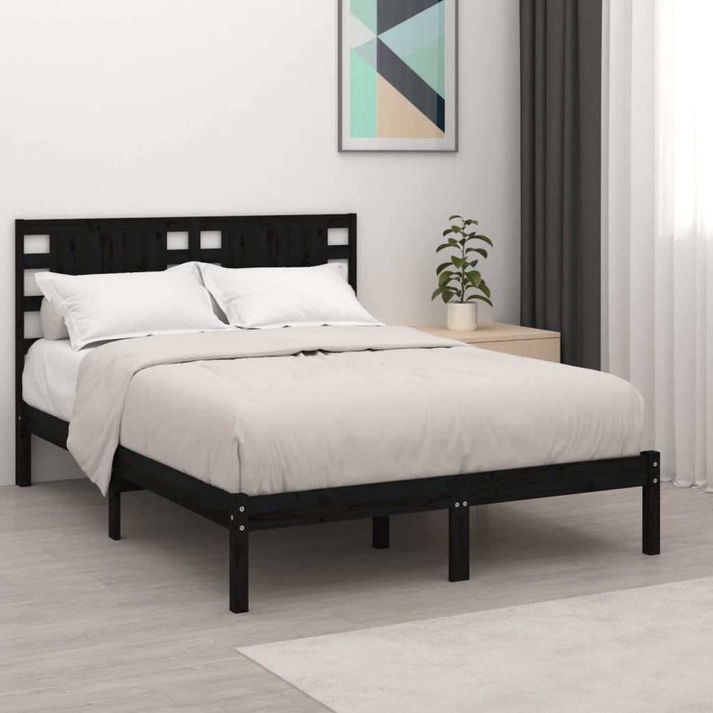 Bed Frame Without Mattress Single Solid Wood