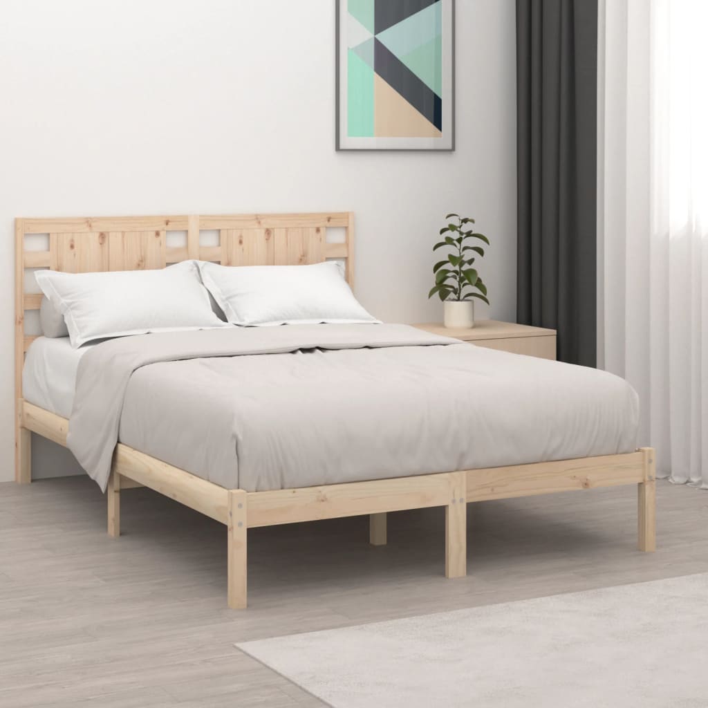 Bed Frame Without Mattress Single Solid Wood