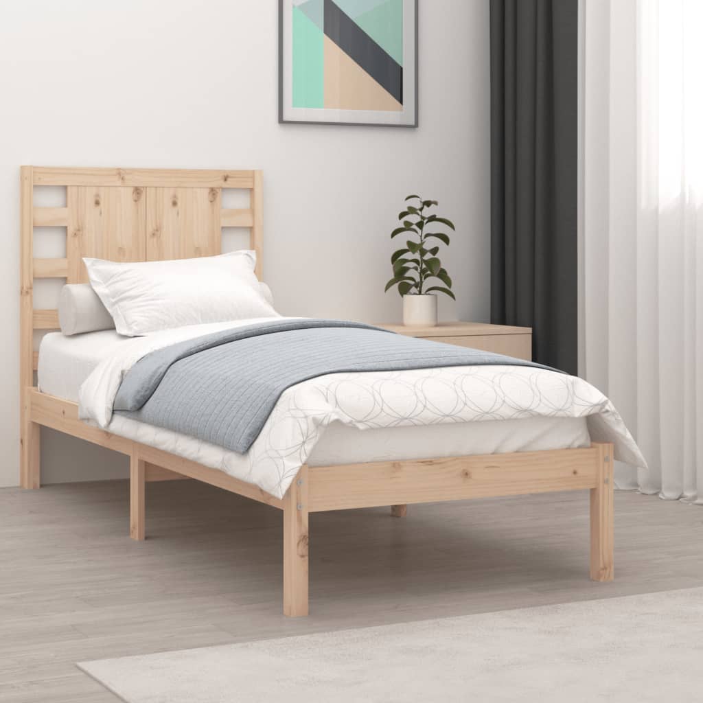 Bed Frame Without Mattress Single Solid Wood