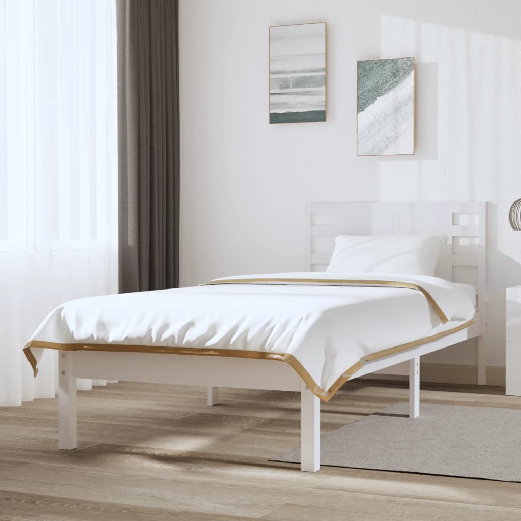 Bed Frame Without Mattress Single Solid Wood