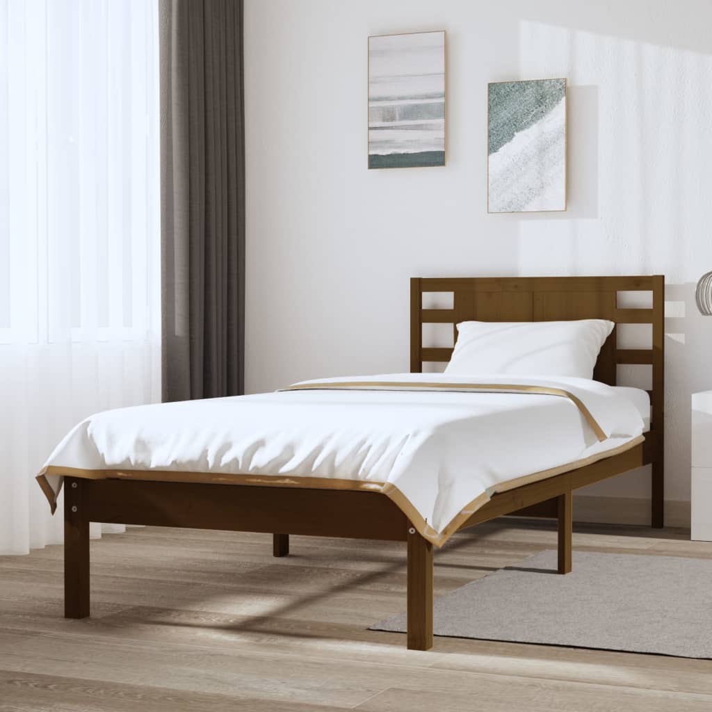 Bed Frame Without Mattress Single Solid Wood