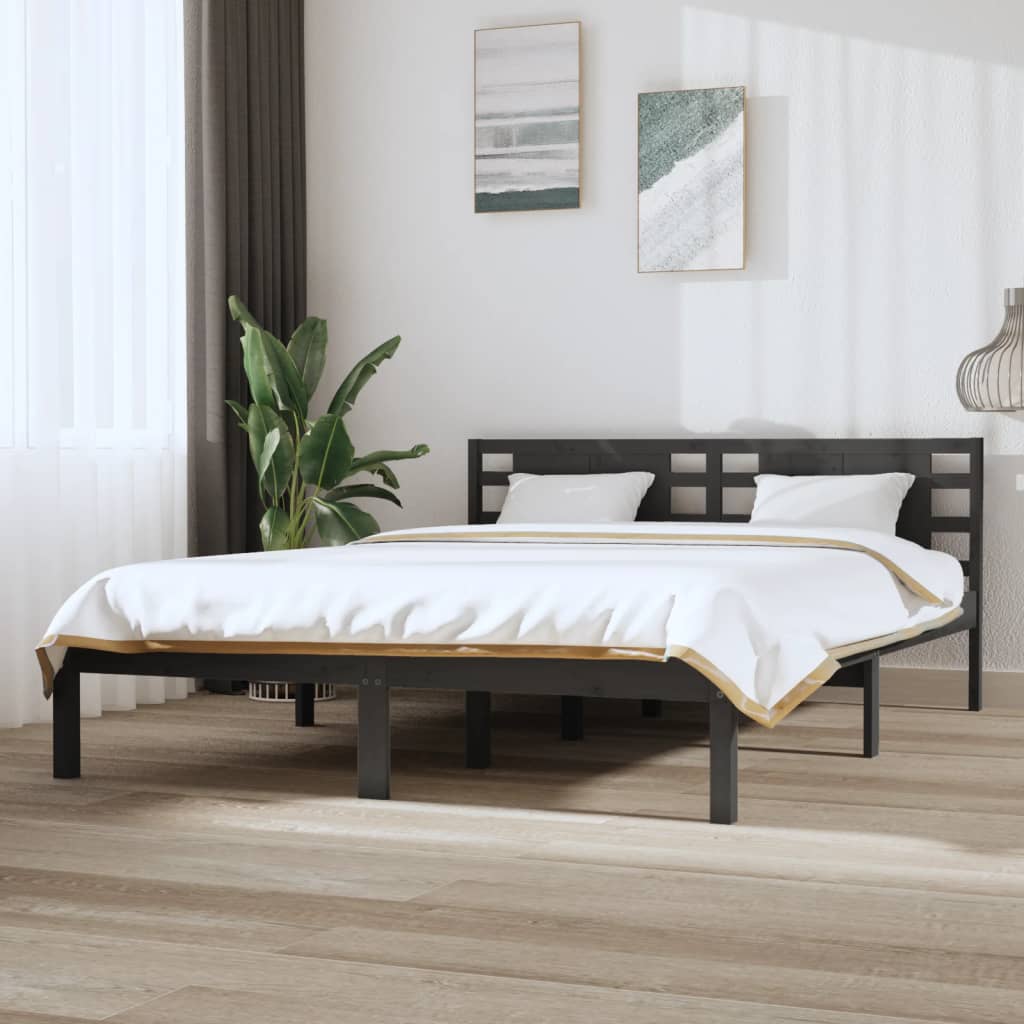 Bed Frame Without Mattress Single Solid Wood