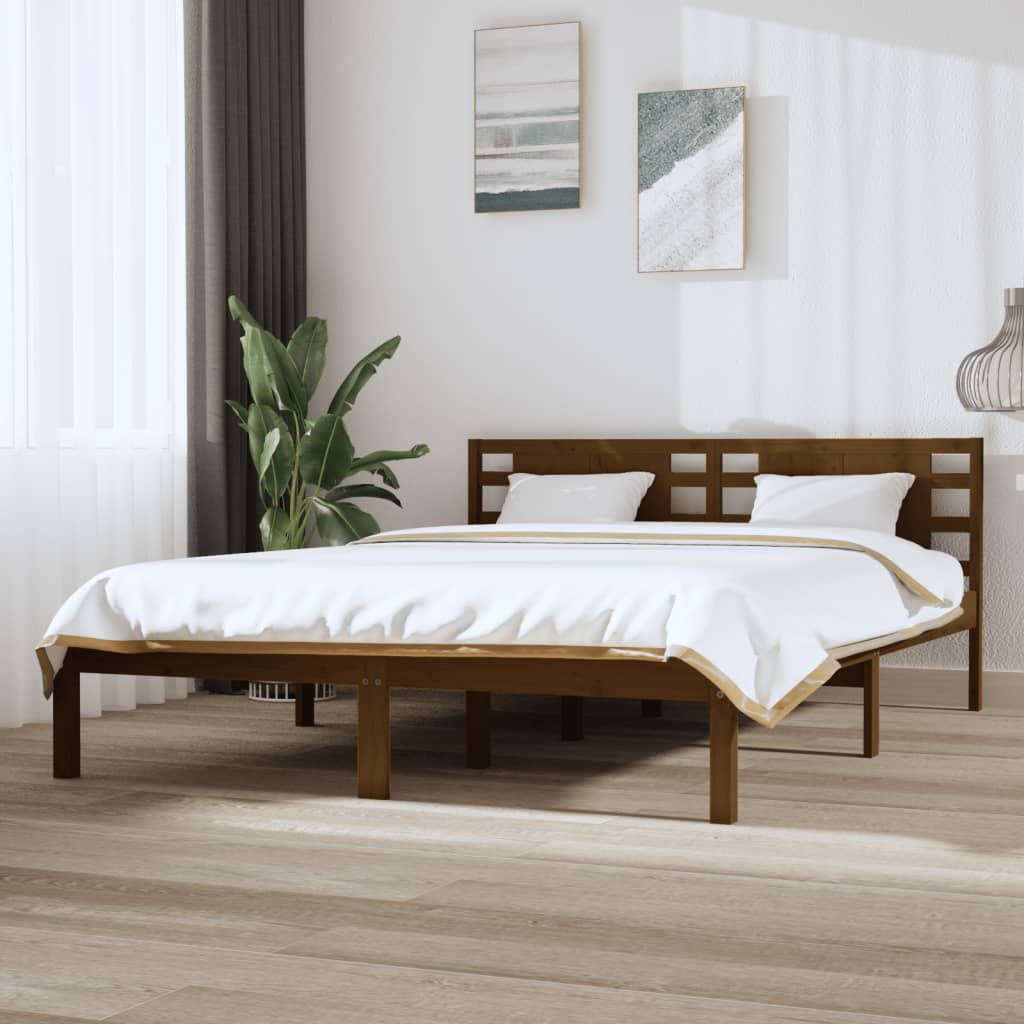 Bed Frame Without Mattress Single Solid Wood