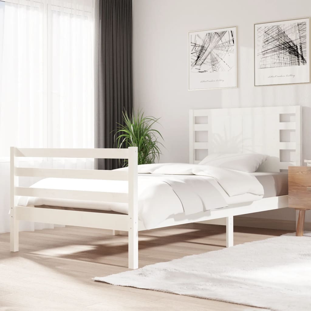 Bed Frame Without Mattress King Size Solid Wood Pine