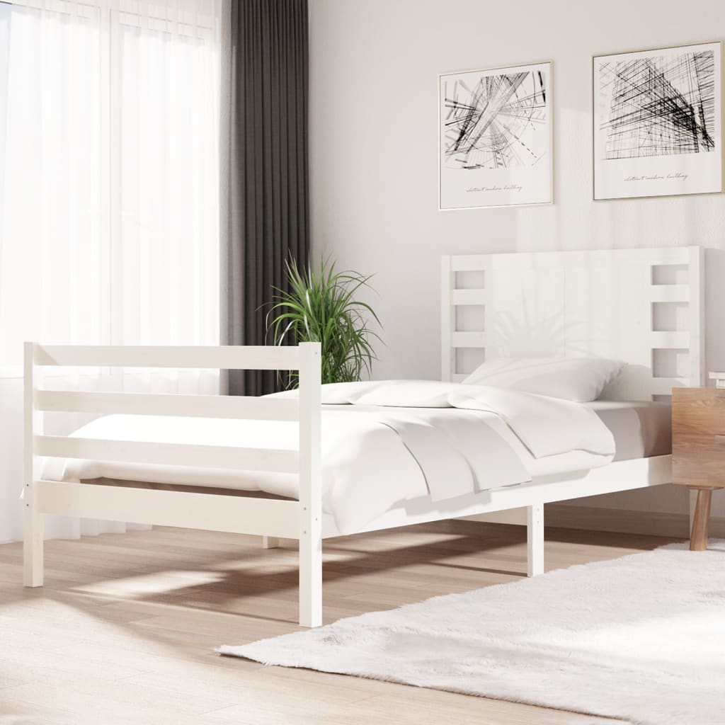Bed Frame Without Mattress King Size Solid Wood Pine