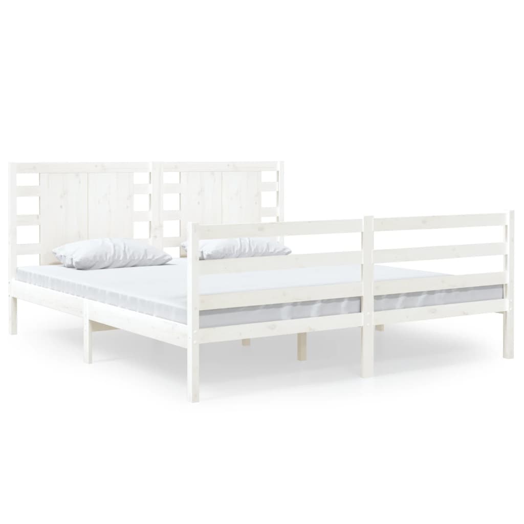 Bed Frame Without Mattress King Size Solid Wood Pine