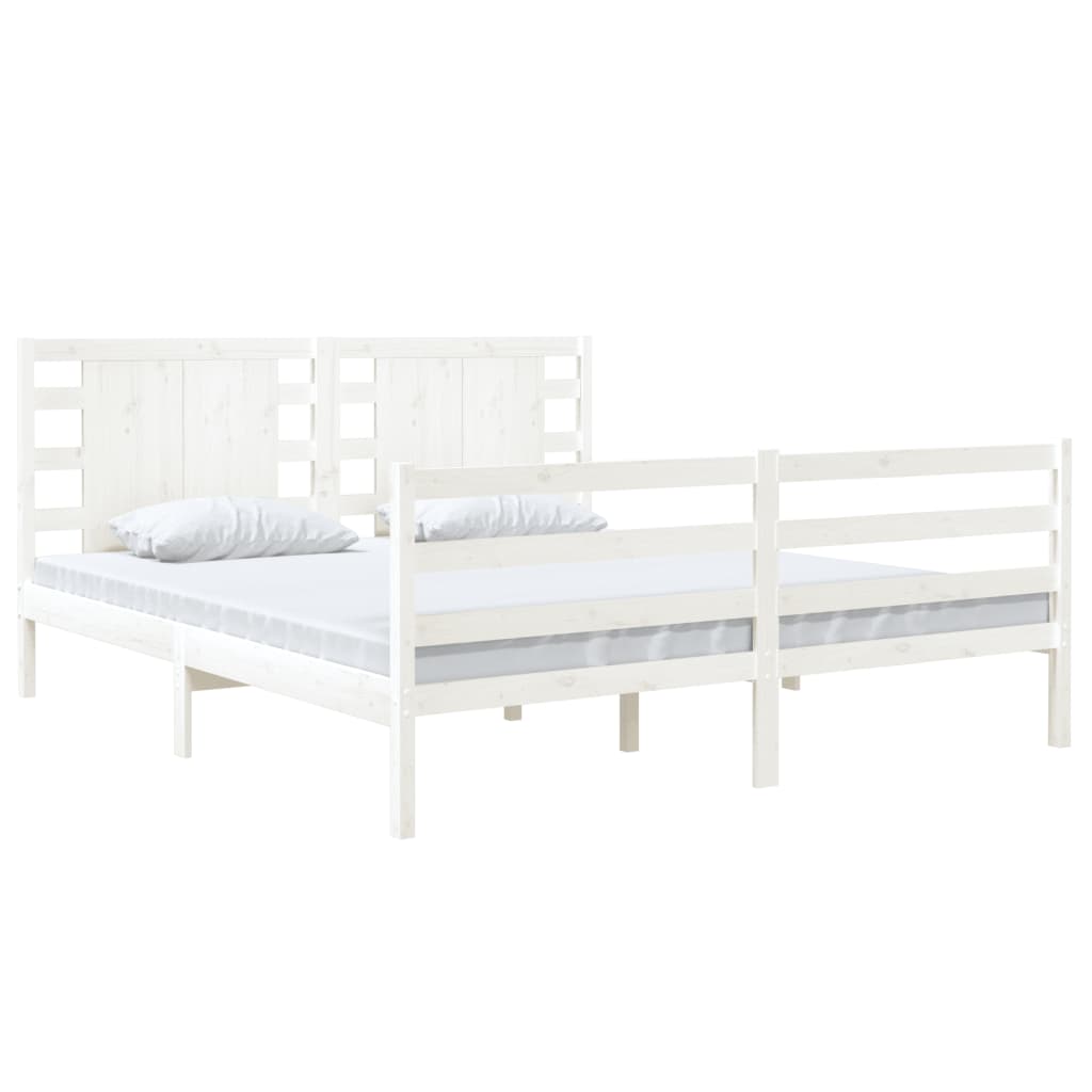 Bed Frame Without Mattress King Size Solid Wood Pine