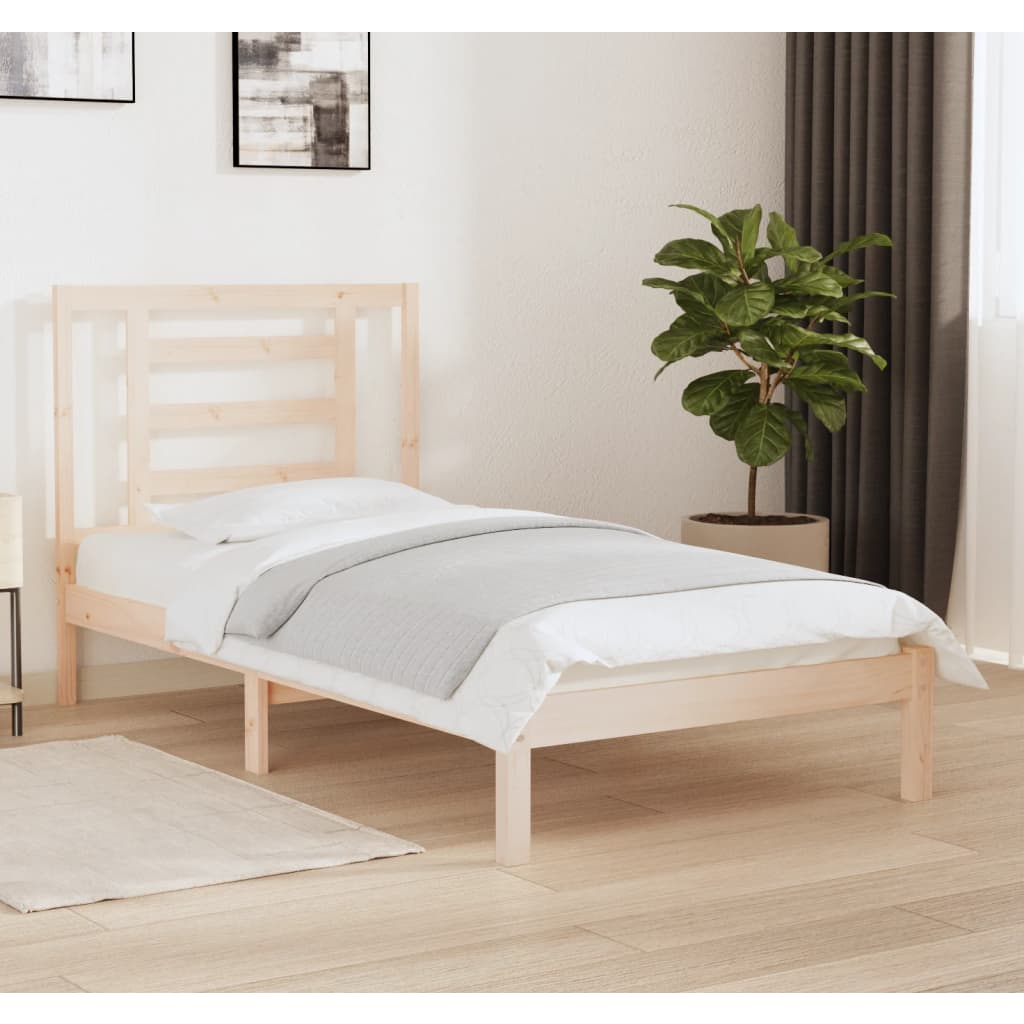 Bed Frame Without Mattress Solid Wood Pine