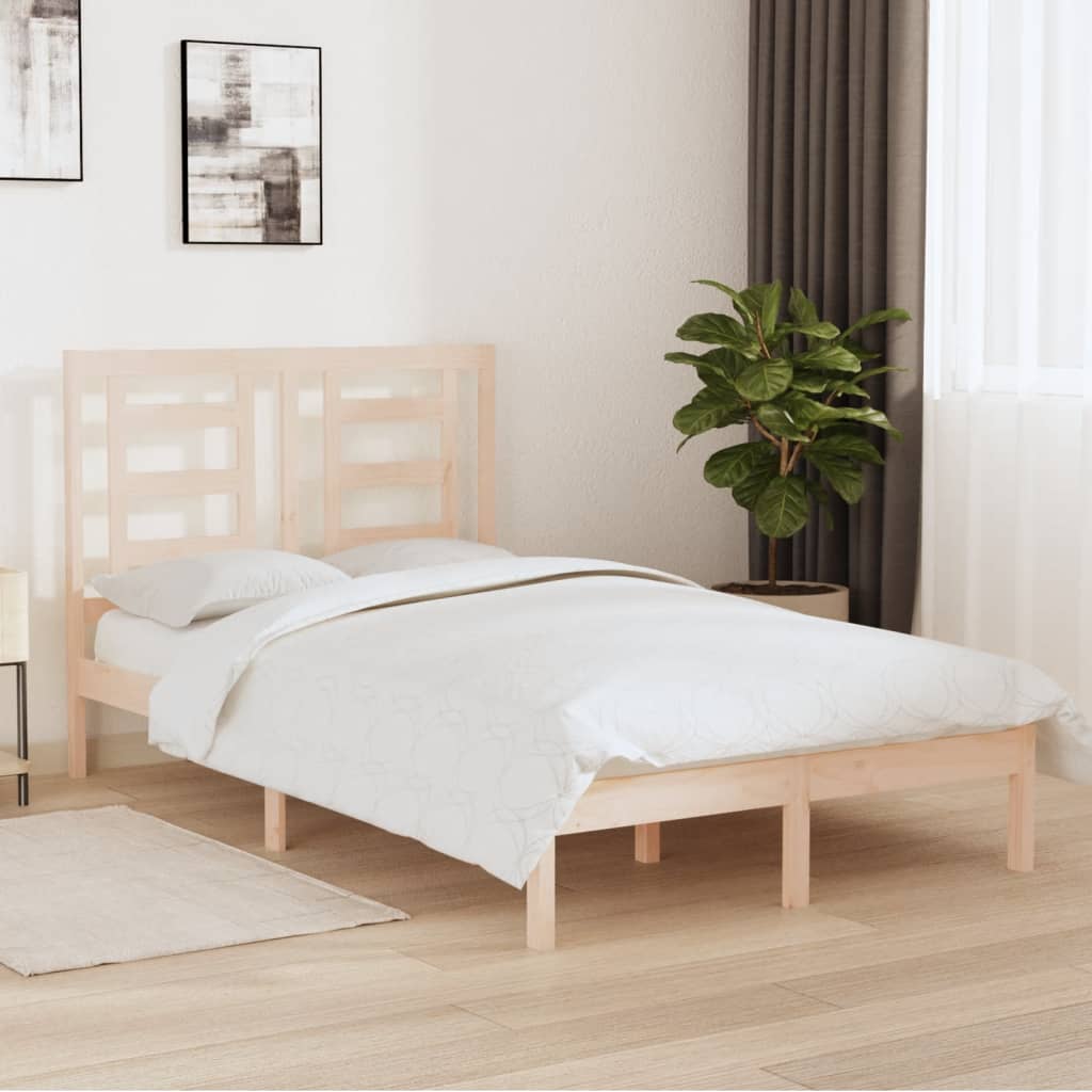 Bed Frame Without Mattress Solid Wood Pine
