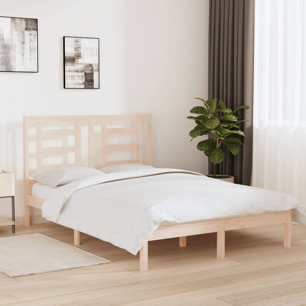 Bed Frame Without Mattress Solid Wood Pine