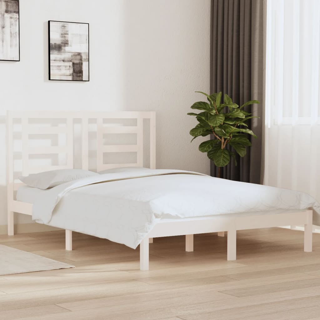 Bed Frame Without Mattress Solid Wood Pine