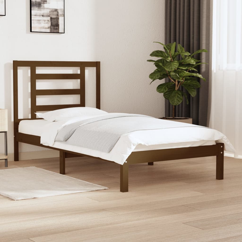 Bed Frame Without Mattress Solid Wood Pine