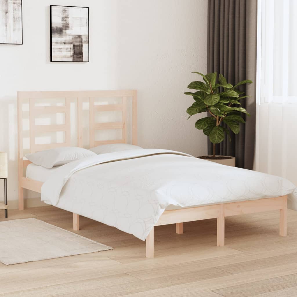 Bed Frame Without Mattress Solid Wood Pine