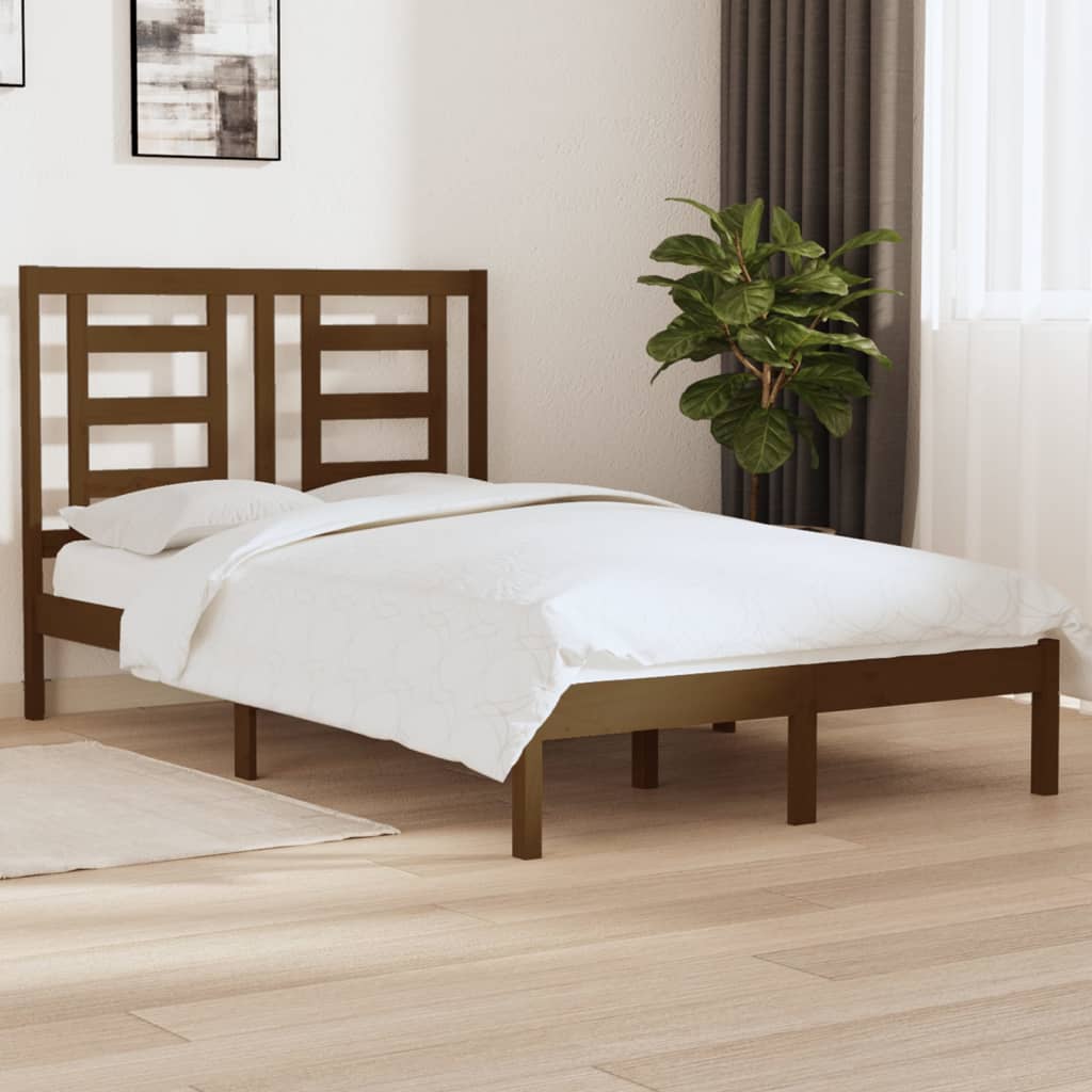 Bed Frame Without Mattress Solid Wood Pine