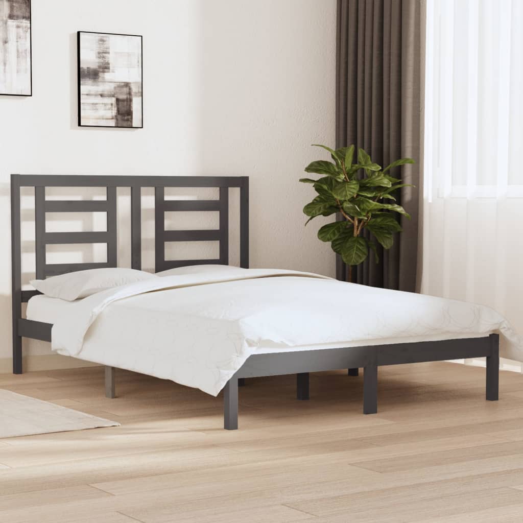 Bed Frame Without Mattress Solid Wood Pine