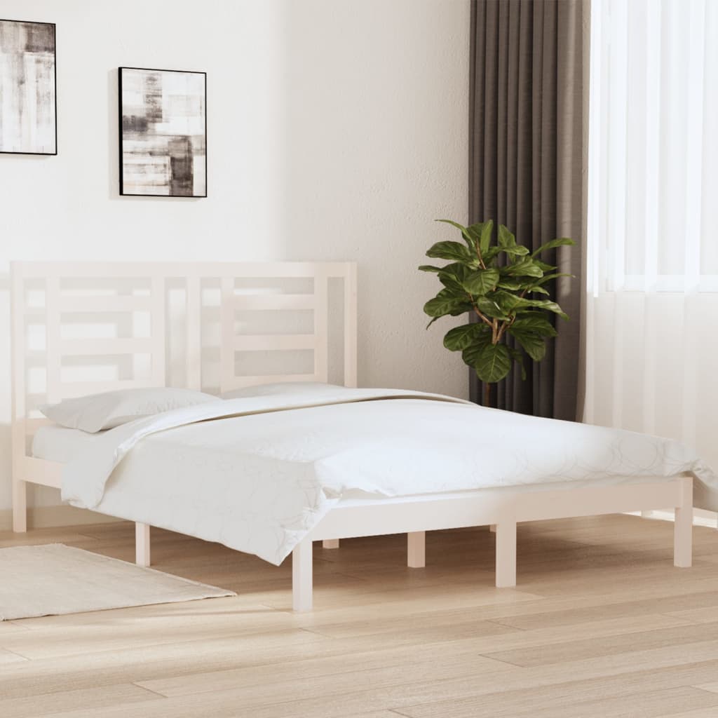 Bed Frame Without Mattress Solid Wood Pine