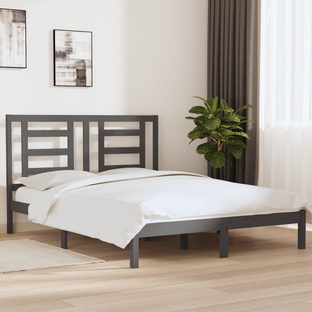 Bed Frame Without Mattress Solid Wood Pine