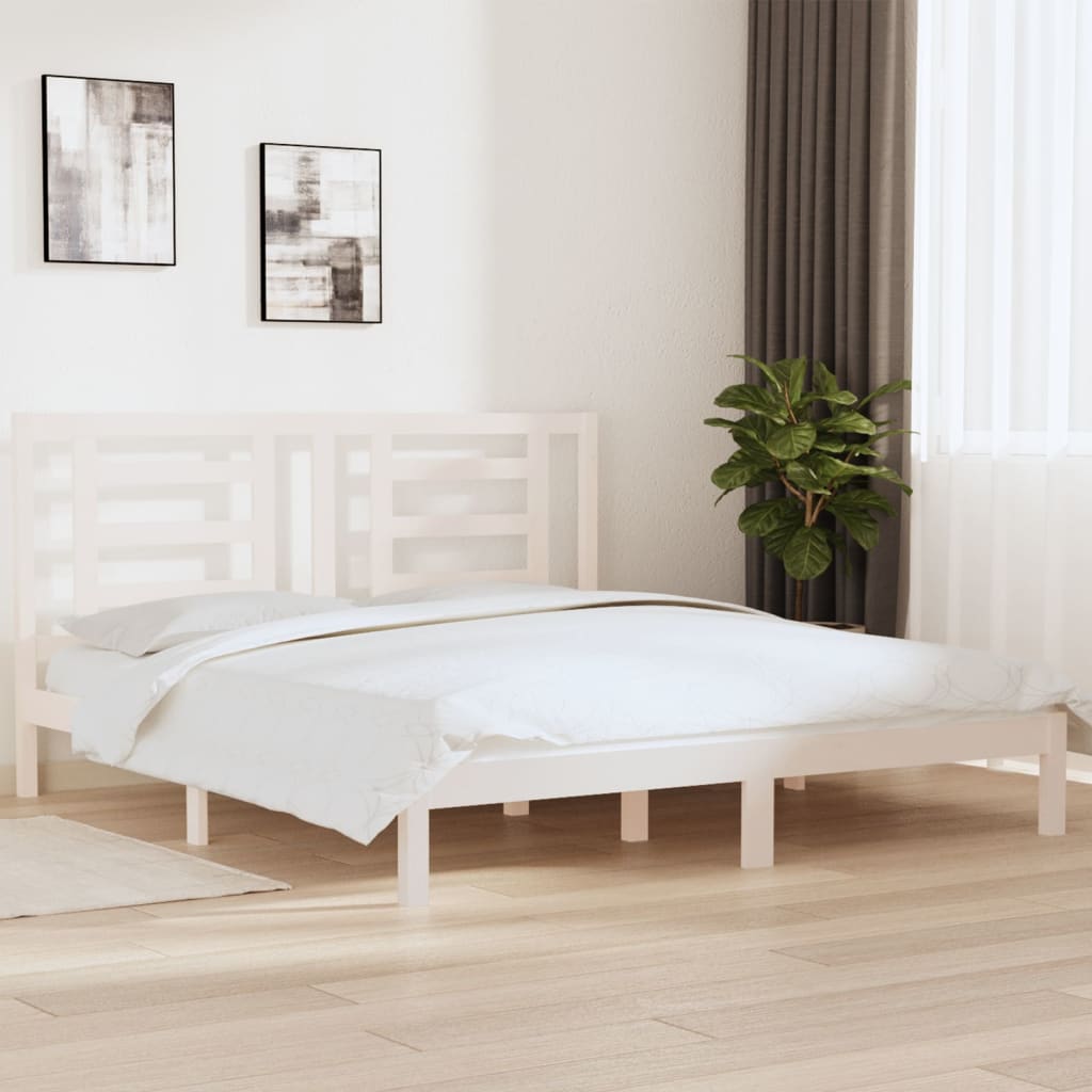 Bed Frame Without Mattress Solid Wood Pine