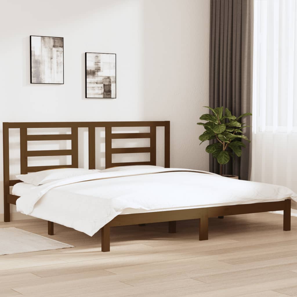 Bed Frame Without Mattress Solid Wood Pine
