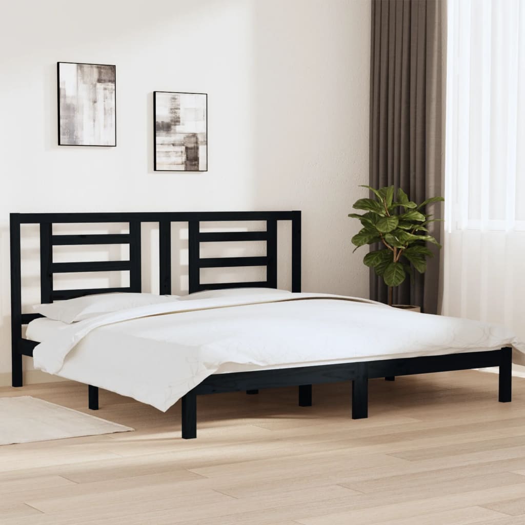 Bed Frame Without Mattress Solid Wood Pine