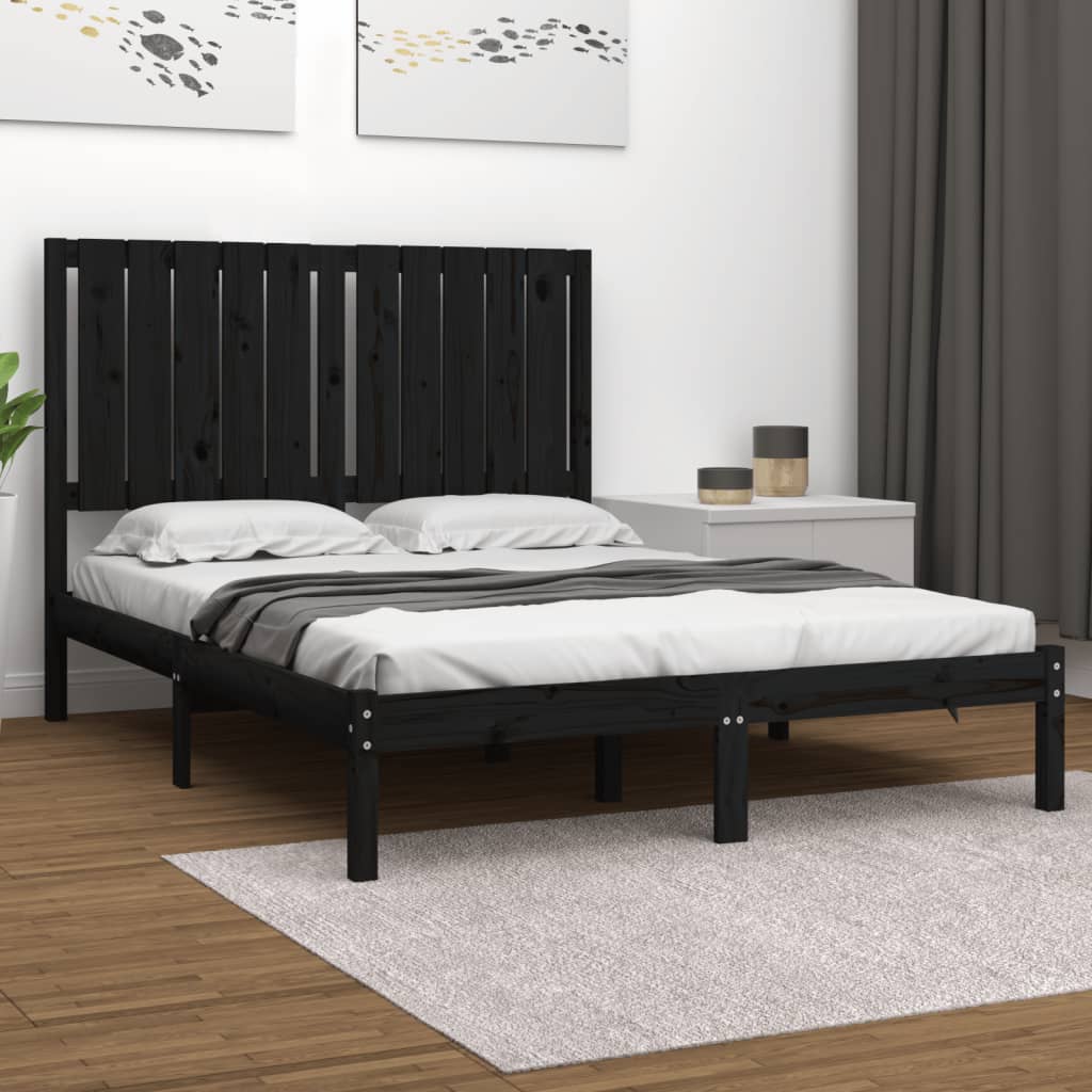 Bed Frame Without Mattress Solid Wood Pine