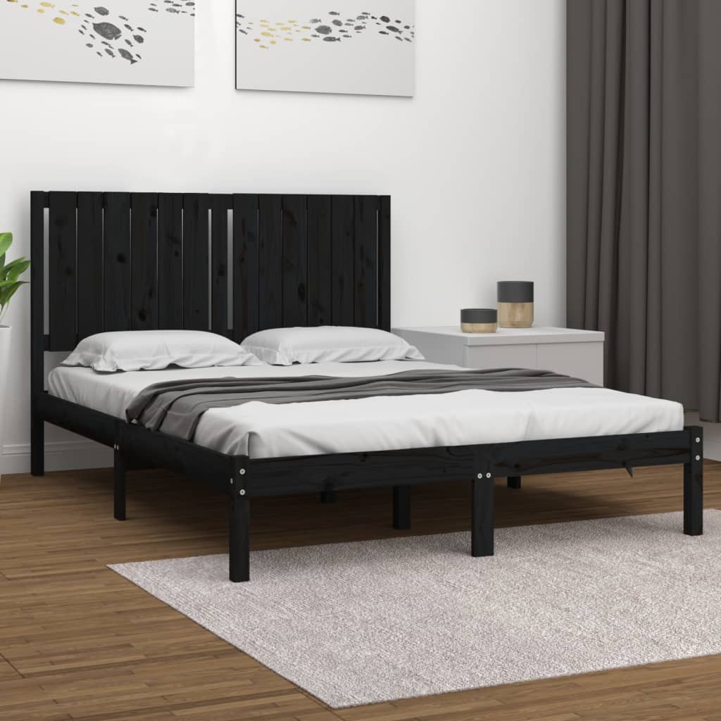 Bed Frame Without Mattress Solid Wood Pine