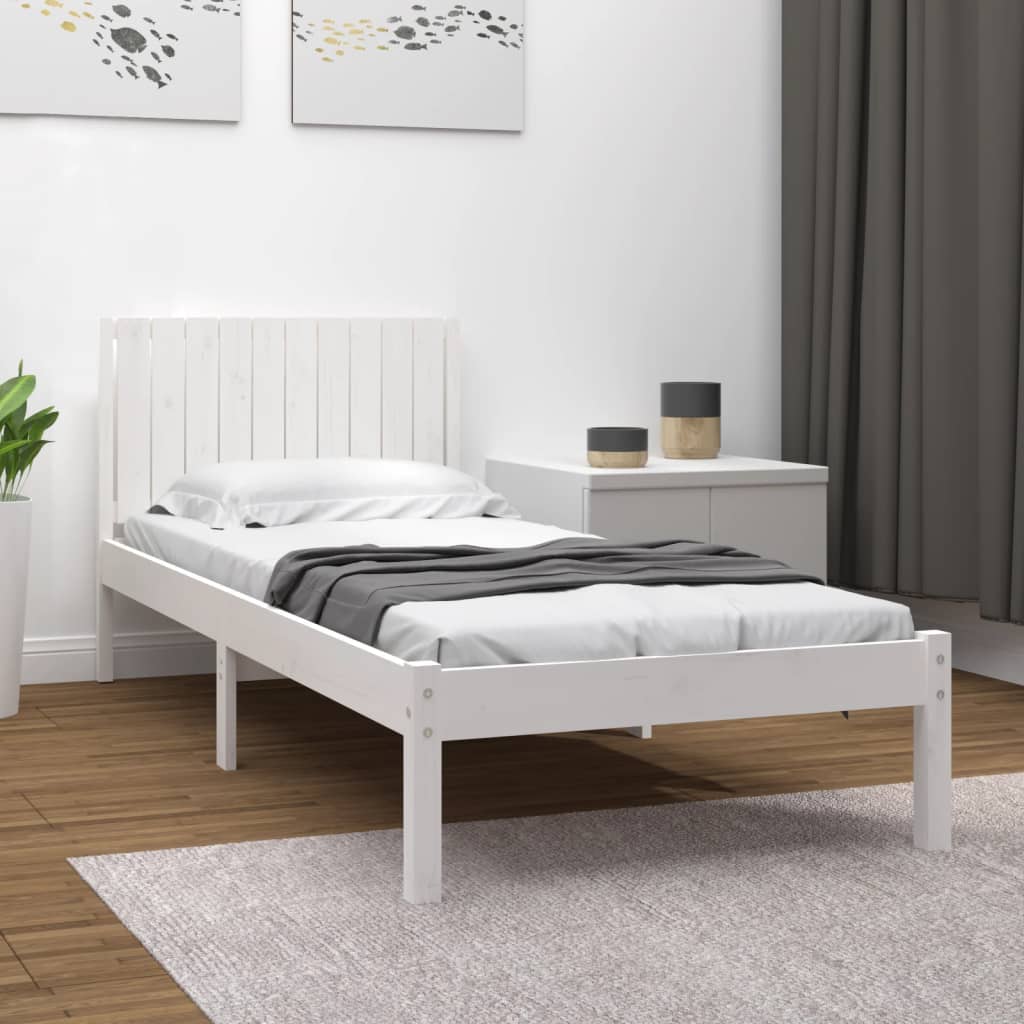 Bed Frame Without Mattress Solid Wood Pine