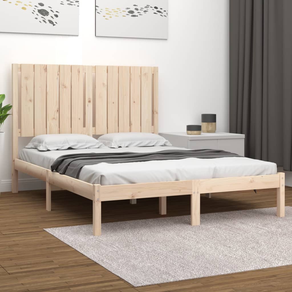 Bed Frame Without Mattress Solid Wood Pine