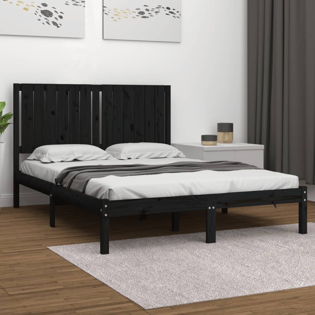 Bed Frame Without Mattress Solid Wood Pine