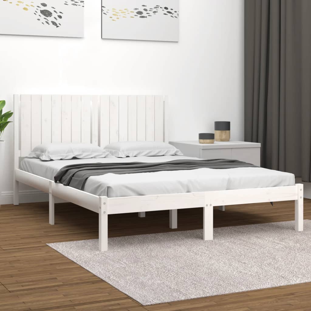 Bed Frame Without Mattress Solid Wood Pine